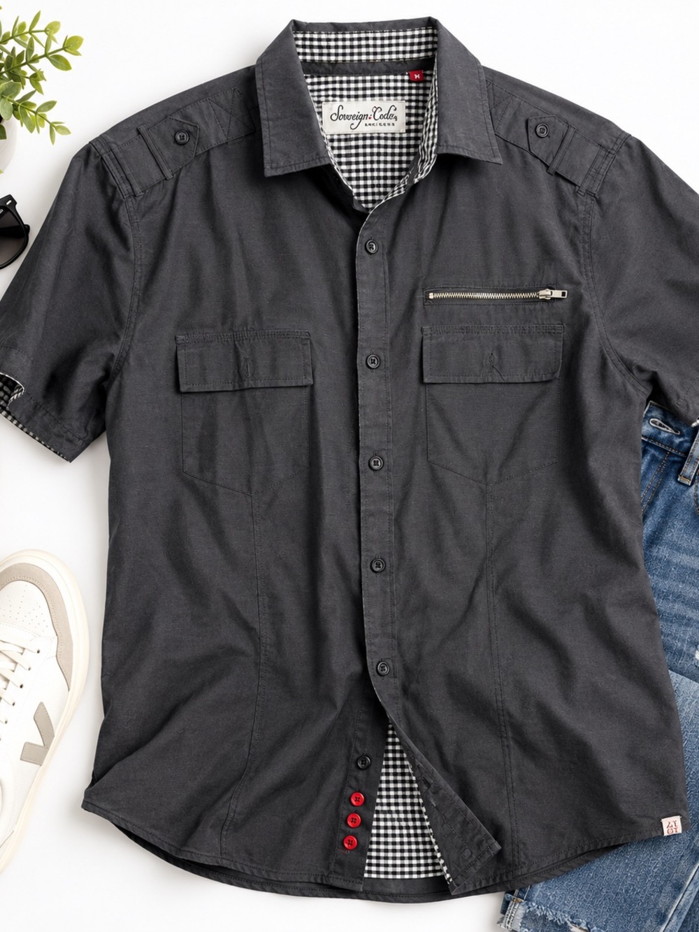 Sovereign Code Los Angeles Men’s Utility Shirt – Size Medium